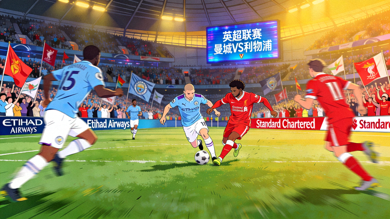 英超联赛曼彻斯特城队对阵利物浦队足球比赛直播